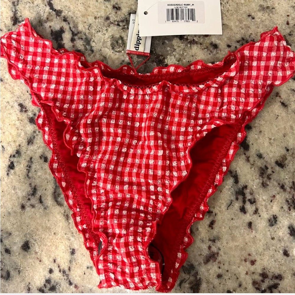 Dippin' Daisy's Red Checkered Bikini Bottom